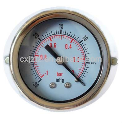 Y50ZCU-0bar 2.0"(50mm) Vacuum Pressure Gauge With U-Clamp, Back Coonction