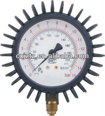 Y80AP Pressure Gauge With Rubber Protective Cover